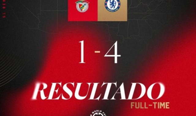 本菲卡中场：红牌前创造了很多机会可惜没把握住，切尔西踢得很好