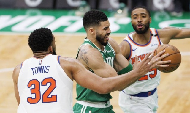 唐斯21+17塔图姆13分 尼克斯再胜凯尔特人2-0