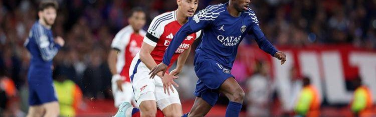 又掉链了！主场不敌大巴黎失先机，枪手在紧张慌乱中被带乱节奏