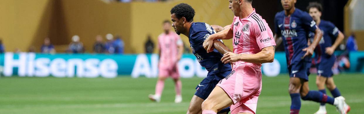 巴黎圣日耳曼4-0完胜迈阿密国际，梅西获全队最高评分74分