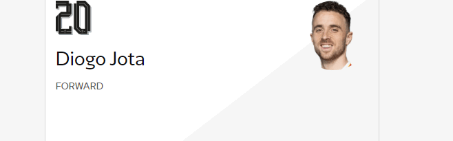 FORWARDS—FOREVER！ 利物浦官网阵容名单为若塔设单项